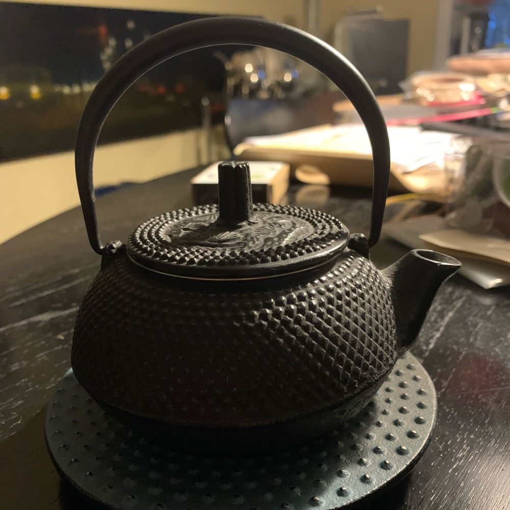 Cast iron teapot with infuser made in Japan BNWOB